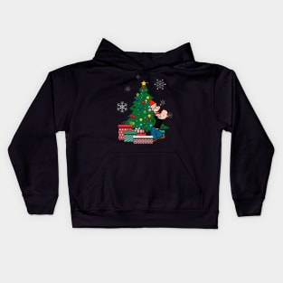 Popeye Around The Christmas Tree Kids Hoodie